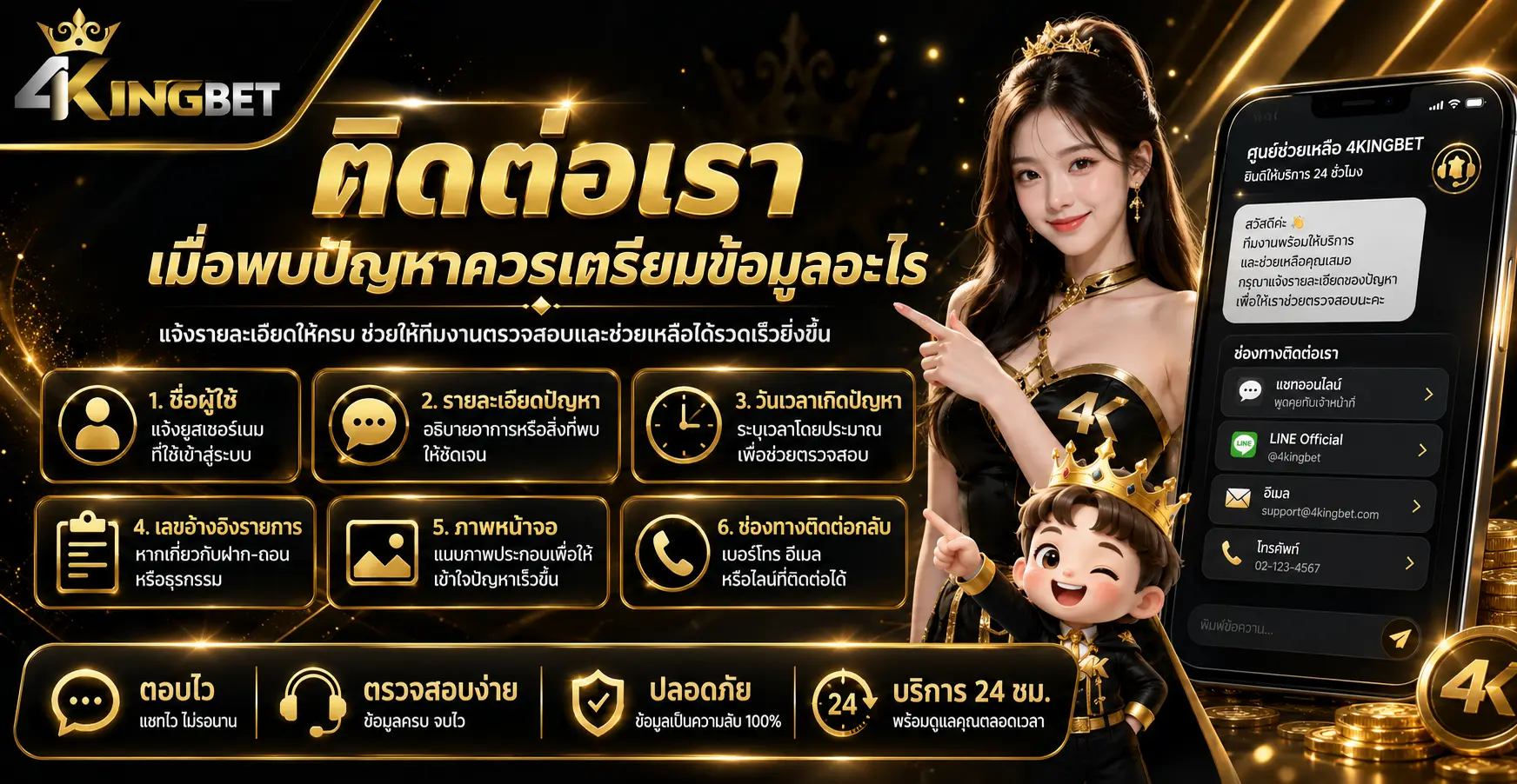 ติดต่อเรา เมื่อพบปัญหาควรเตรียมข้อมูลอะไร